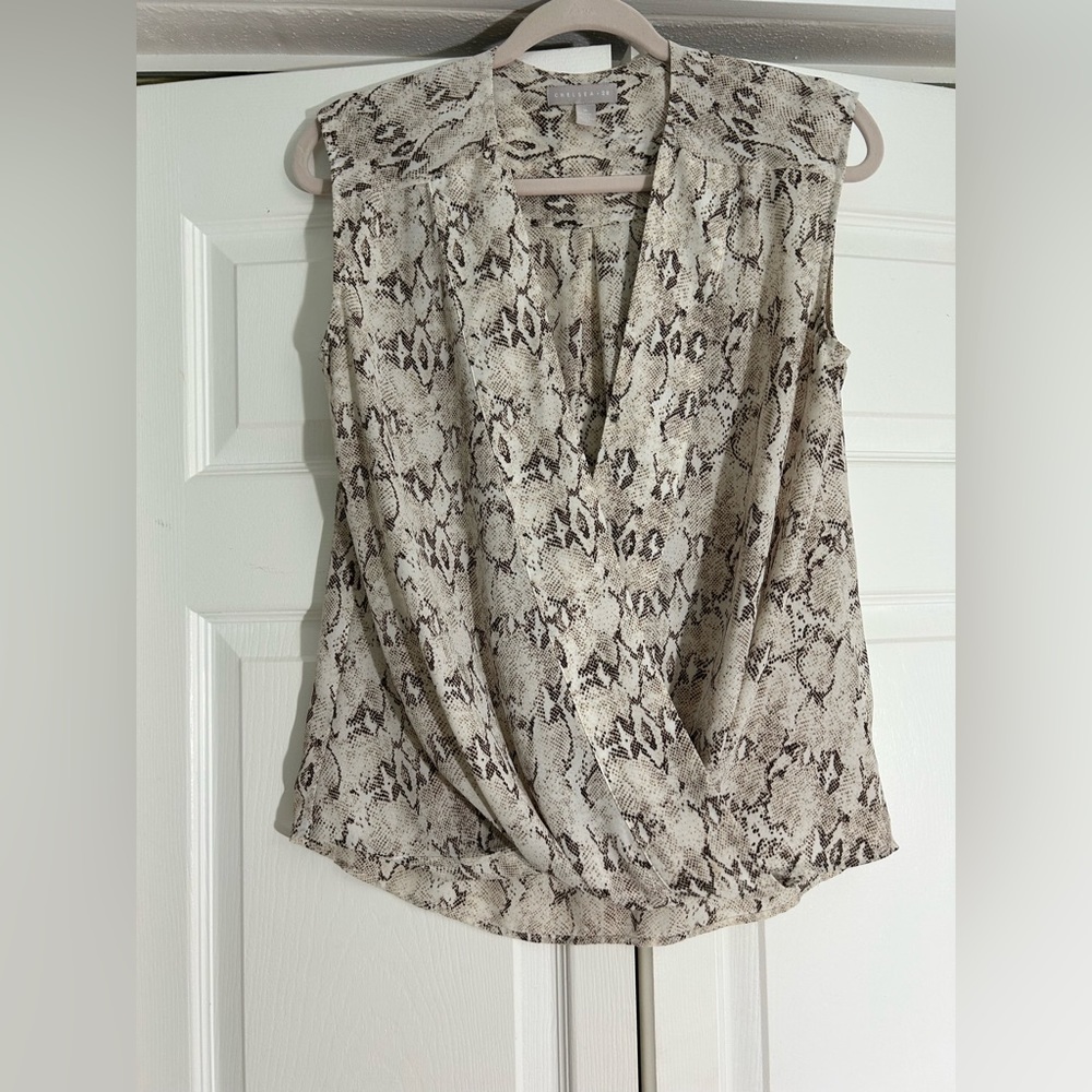 Snakeskin tops, size medium